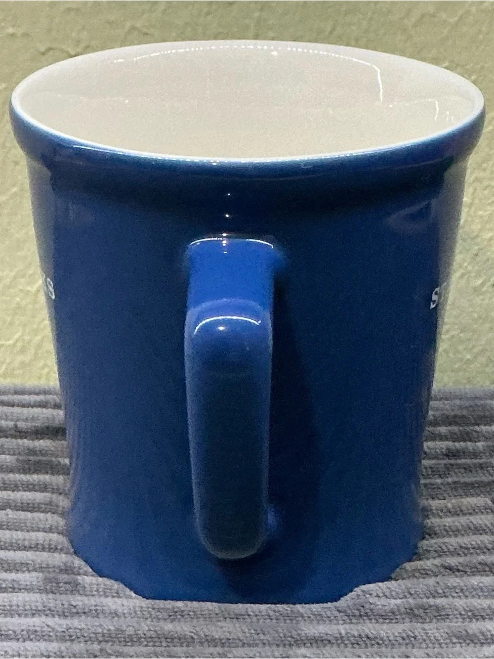 Vintage Starbucks Coffee Mug Est 1971 Barista Series Cobalt Blue White Font Cup